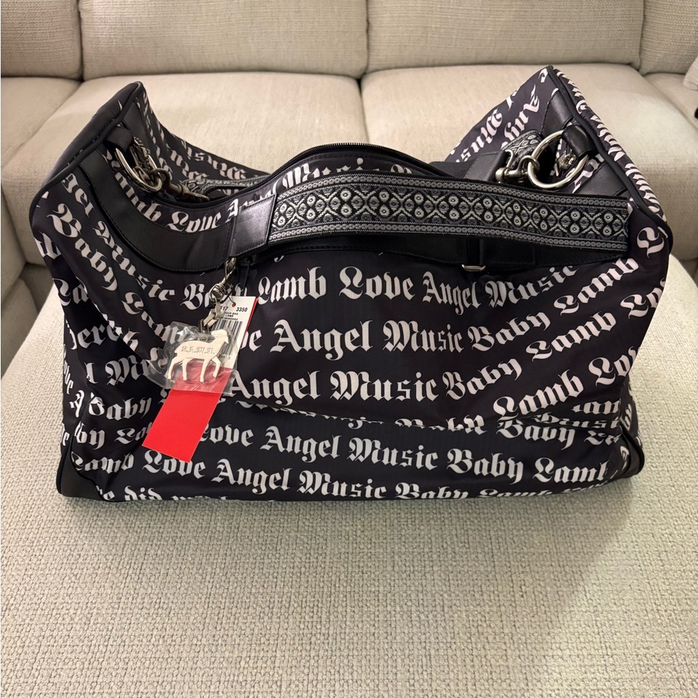 L.A.M.B. LeSportsac Gwen Stefani Black and White Duffel Bag
